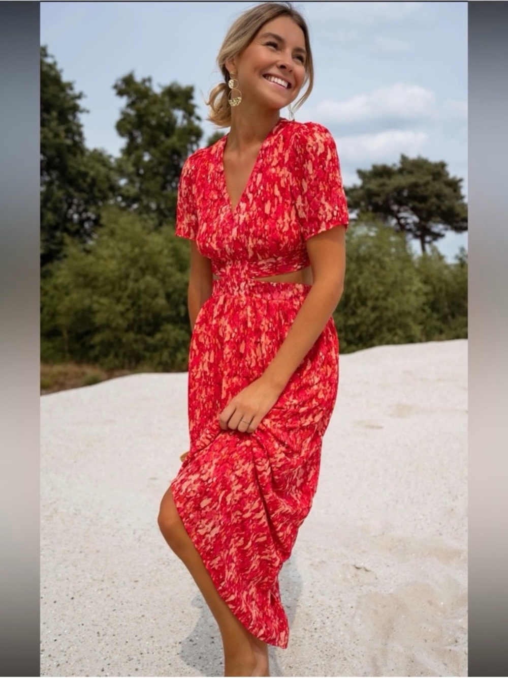 Red Claudia Dress